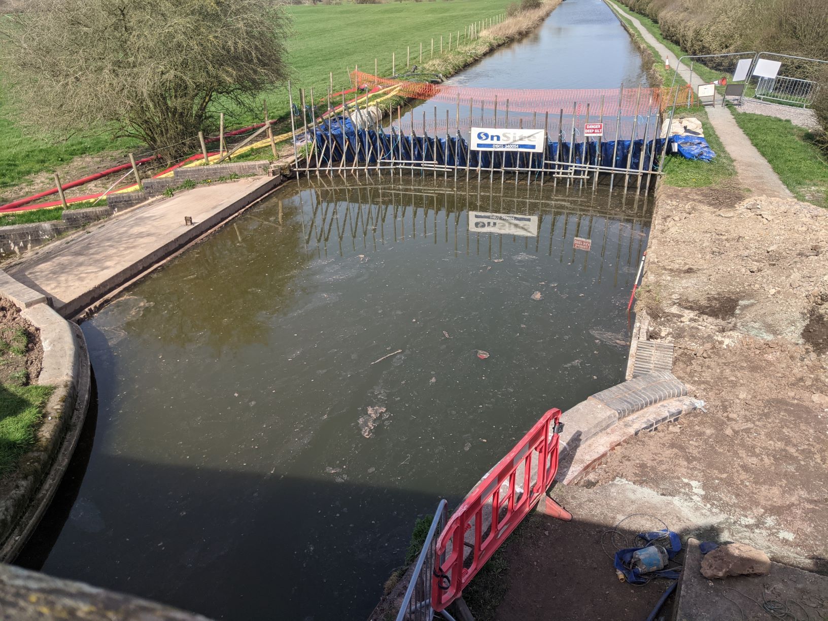 Refilling the Canal by Bennet's bridge, March 30th